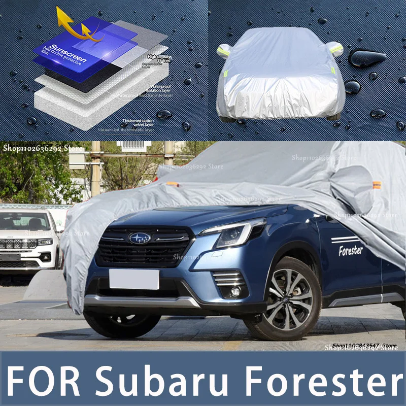 

For Subaru Foreater Outdoor Protection Full Car Covers Snow Cover Sunshade Waterproof Dustproof Exterior Car accessories