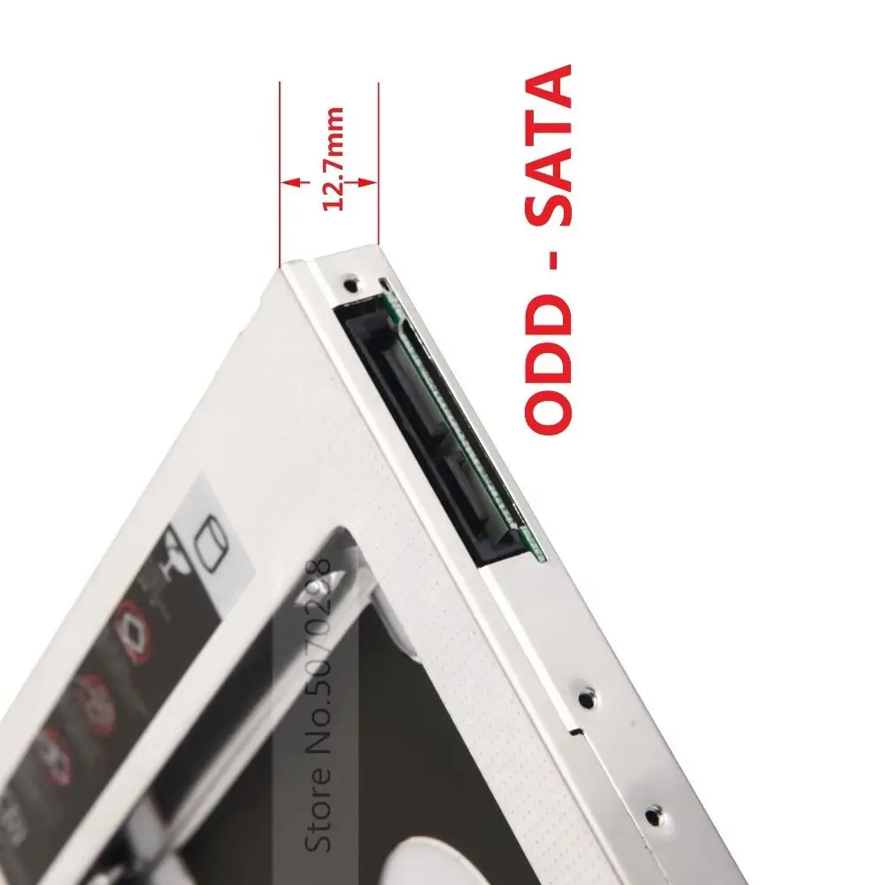 

Второй жесткий диск HDD, оптический отсек, рамка Caddy, кронштейн для Dell Latitude 1570 AD-7580S Optiplex 390 790 3010 3020 + MSI 0nd-033us
