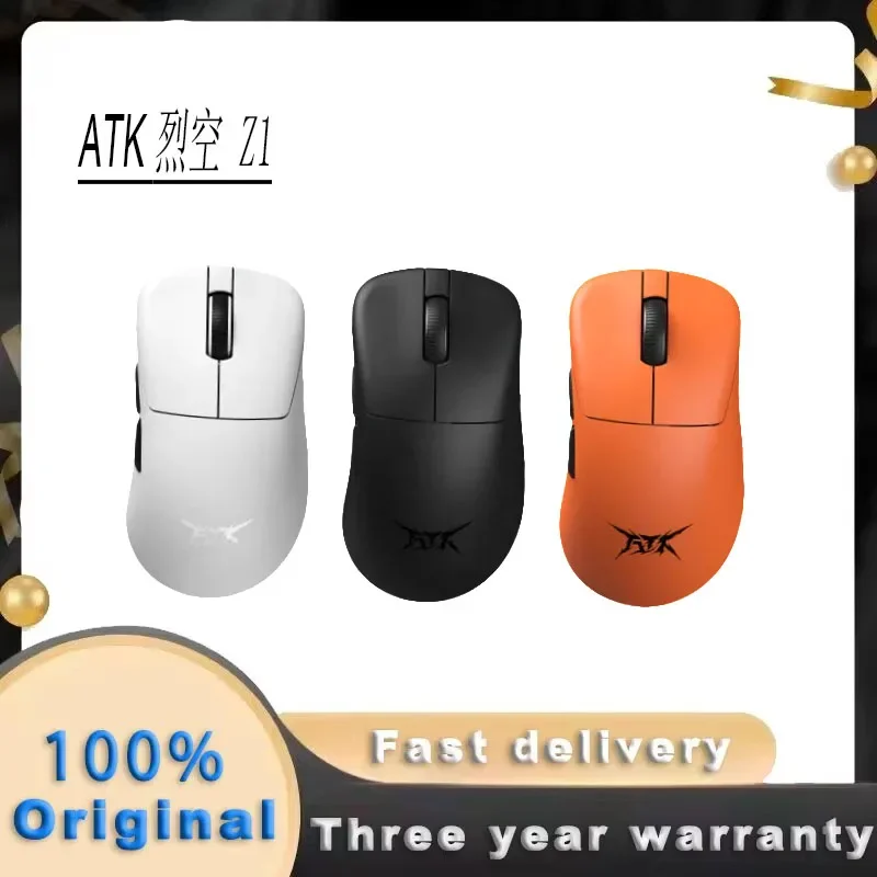 Atk Z1 Pro Max Ultra Wireless Gaming Mouse Paw3950 Ultra Smart Speed  8kDPi Low Latency E-sports Computer Accessories Gift