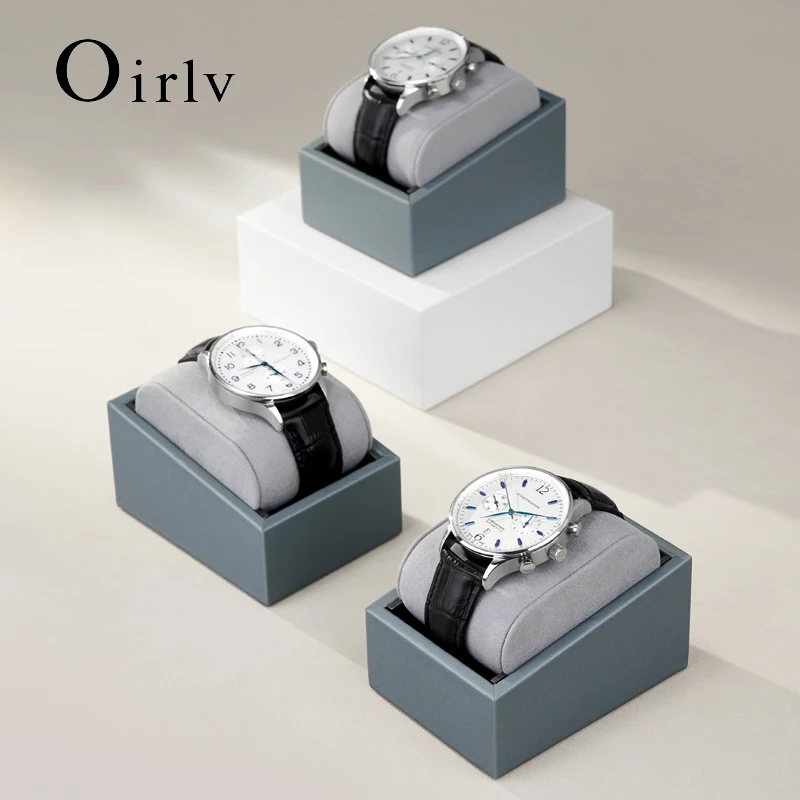 

Oirlv Leather Watch Display Stand Pillow Microfiber Jewelry Watch Shop Showcase Display Prop Jewelry Store Watch Pillow Supplies