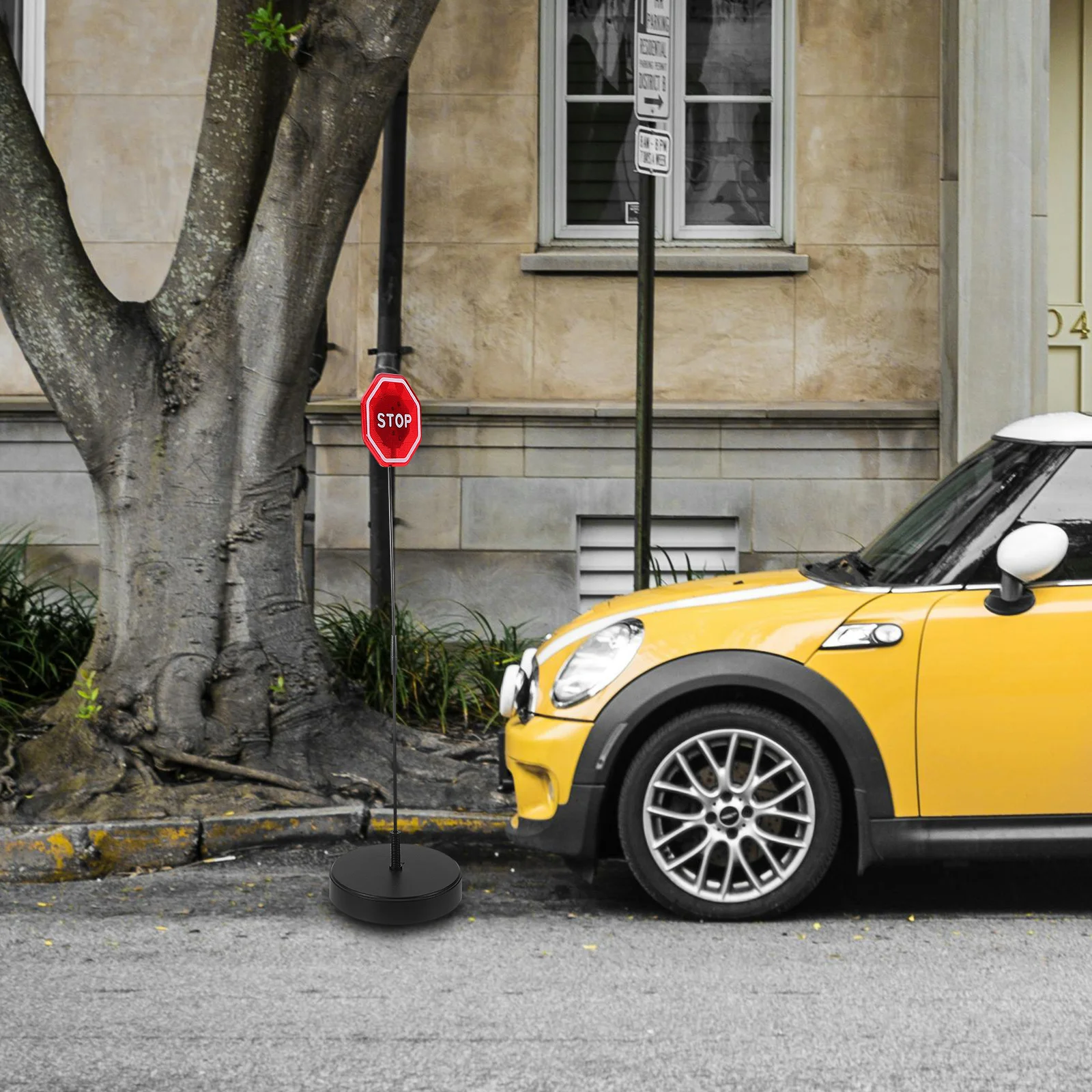 Led لوحة سدادة ل سدادة المرآب علامة مضيئة لمساعد مواقف السيارات أداة المرآب وقوف السيارات مؤشر إشارة توقف #1