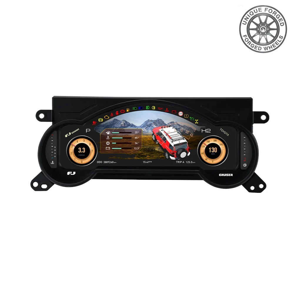 

12.3'' LCD Dashboard for FJ 2007-2022 LCD Instrument Cluster LCD Odometer Virtual Digital Cluster Cockpit