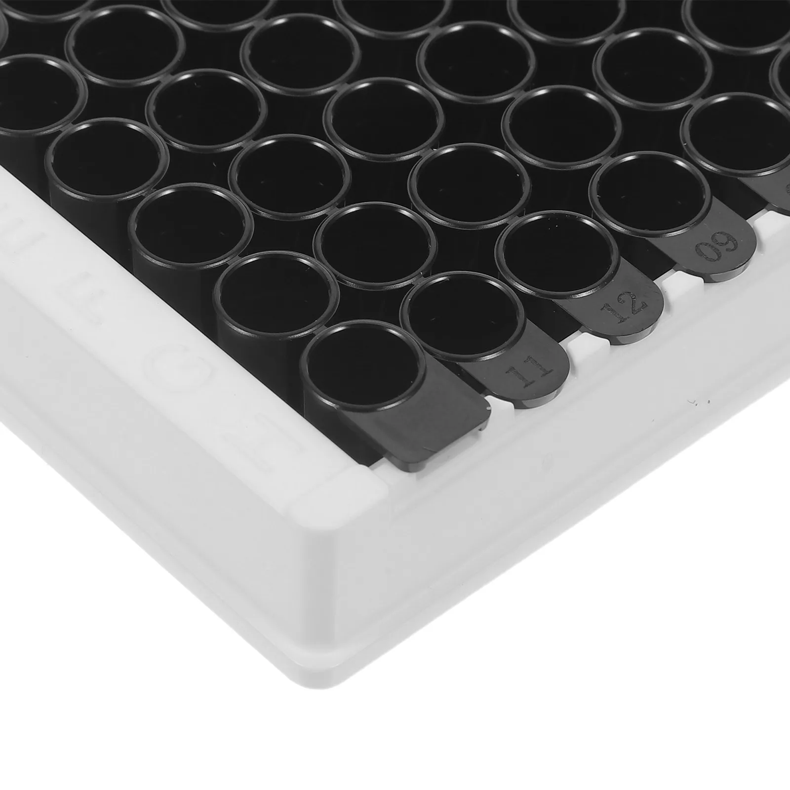 Detachable Black Bottom 96-Well Elisa Plate Medium Binding Polystyrene Microplate for Fluorescence Chemiluminescence Chemical