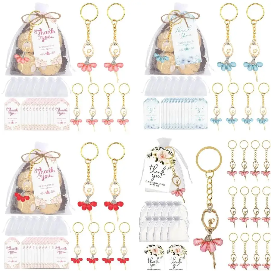 1/5/10/20/50/100pcs Gifts for Her/Him: 10 Sets for Weddings, Birthday Parties, Dance, Ballet, and Diamond Keychain Gift Sets. Th