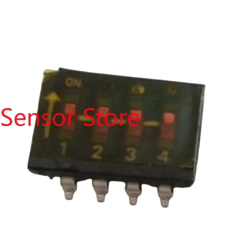 

10PCS 4-1393545-4 Dial Switch Patch 4 Position 2.54 Encoding