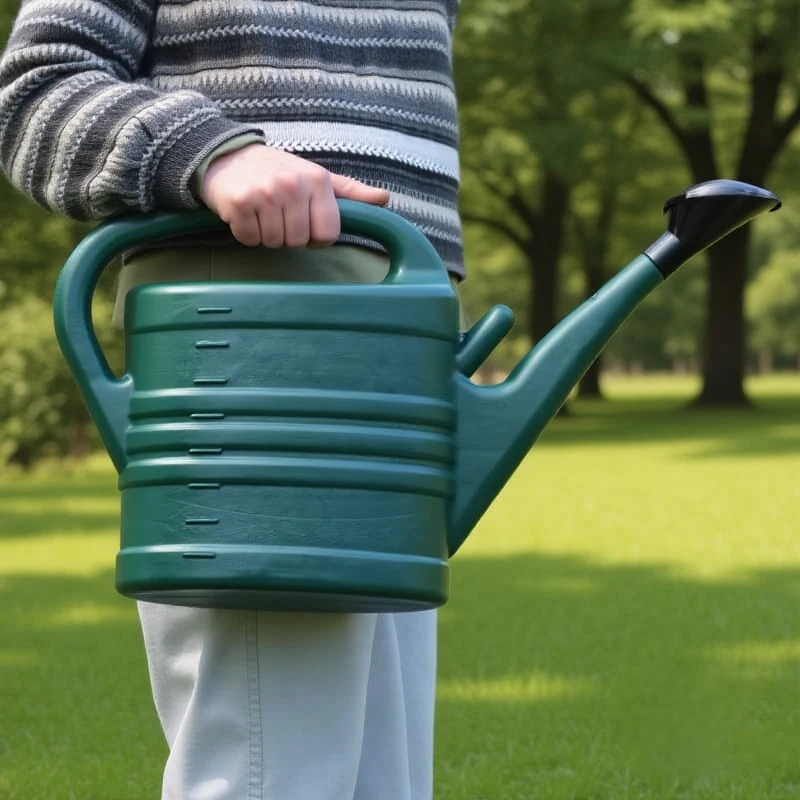 علبة سقاية بلاستيكية سعة 5 لتر، علبة سقاية أساسية للحديقة، علب خفيفة الوزن للاستخدام الداخلي والخارجي، علبة سقاية للحديقة والبستنة العائلية #2