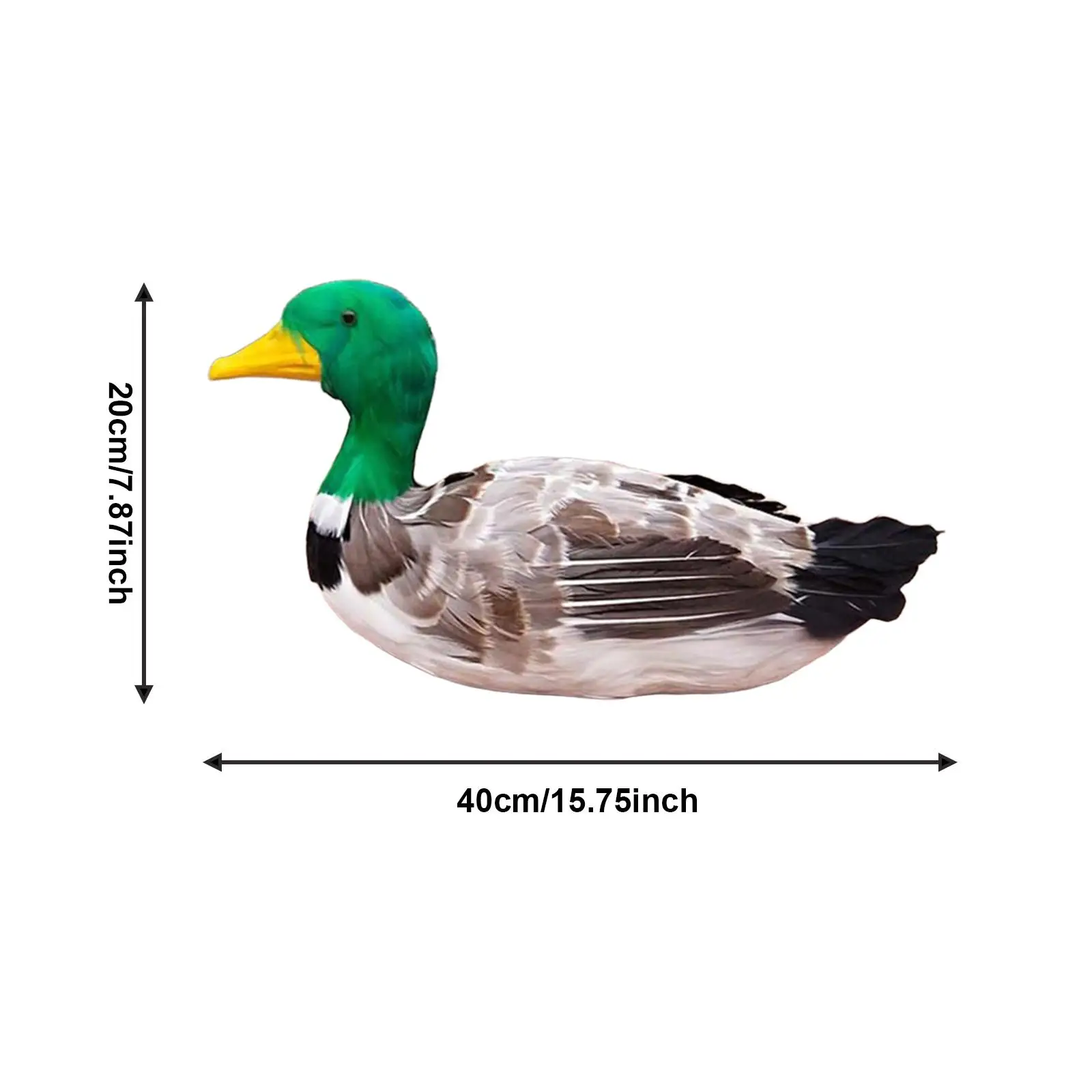 نموذج محاكاة البطة تمثال بطة محاكاة وهمية لتزيين المنزل في الفناء #6