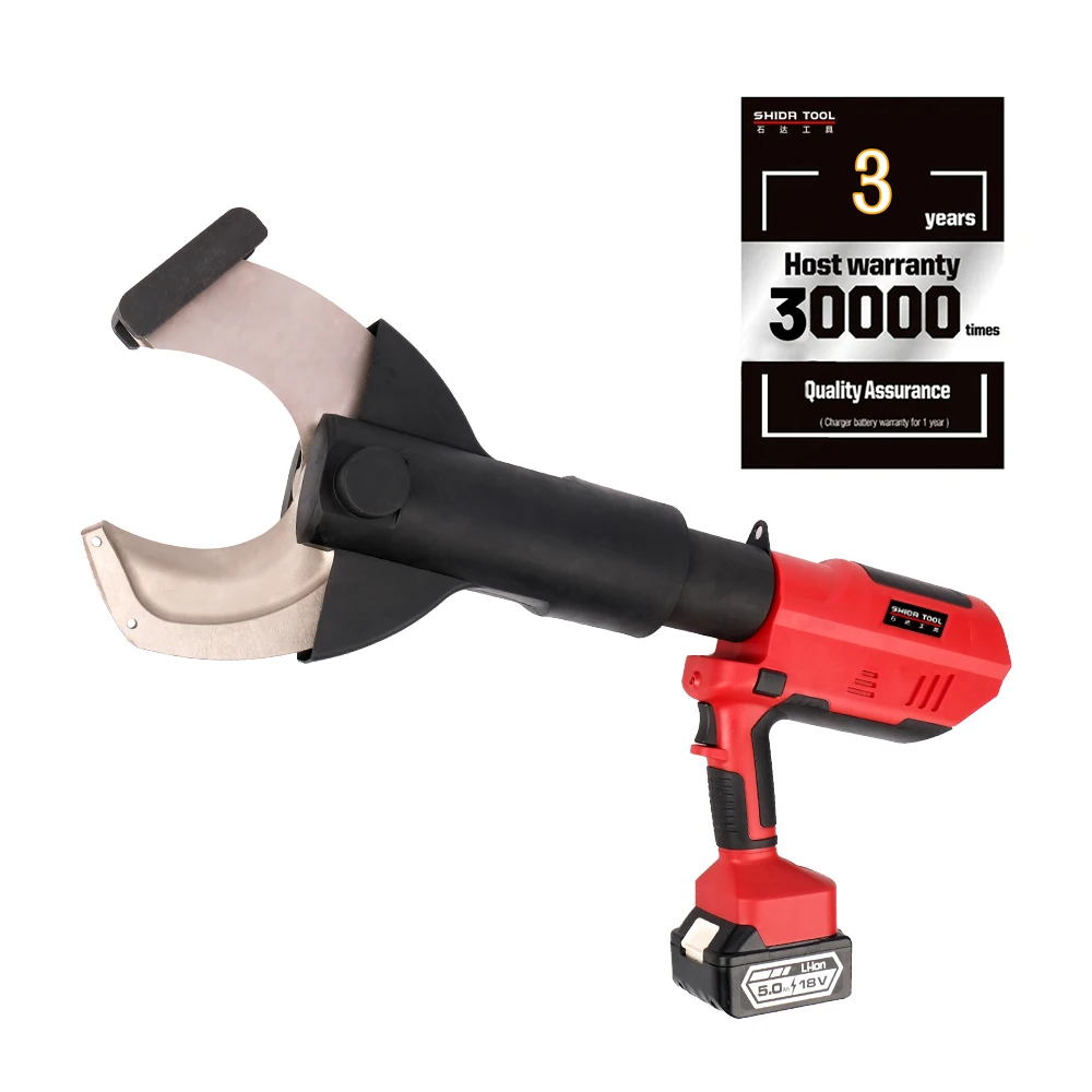 

105C 15 Ton Cordless Li-ion 18V 4.0AH Battery Powered Electric Hydraulic Cutting Tool Max. 95mm Armoured Cable CE Alloy