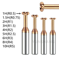 T-slot Milling Cutter Radius Corner T Type End Mill R0.5/0.75/1/2/3 For Aluminum Groove Machining Carbide CNC Tool D3-D20