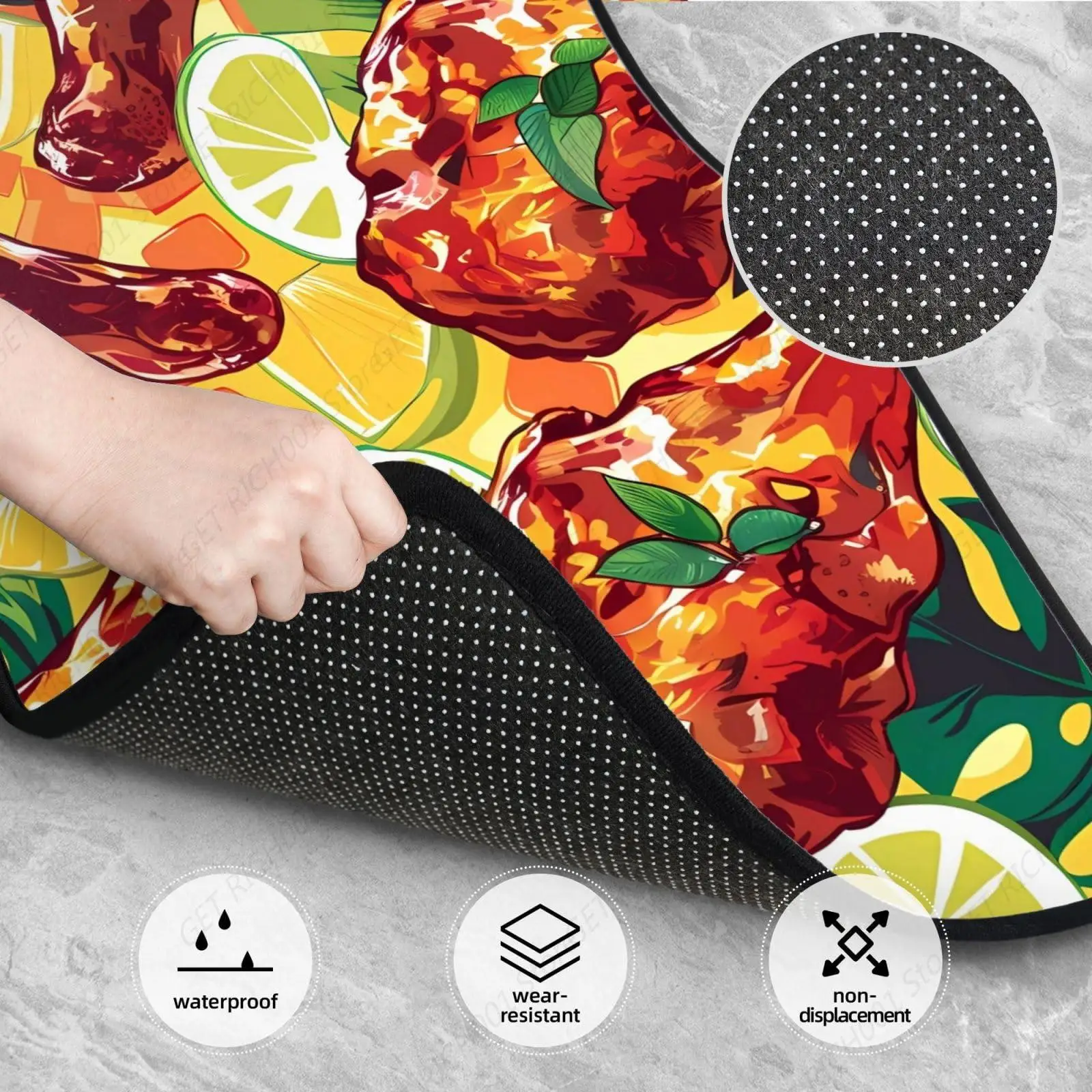 Alfombras Hawaianas Con Forma Pollo، Alfombrillas Para Coches، Accesorios Para Automóviles، Alfombrillas Lanteras Y Traseras Di