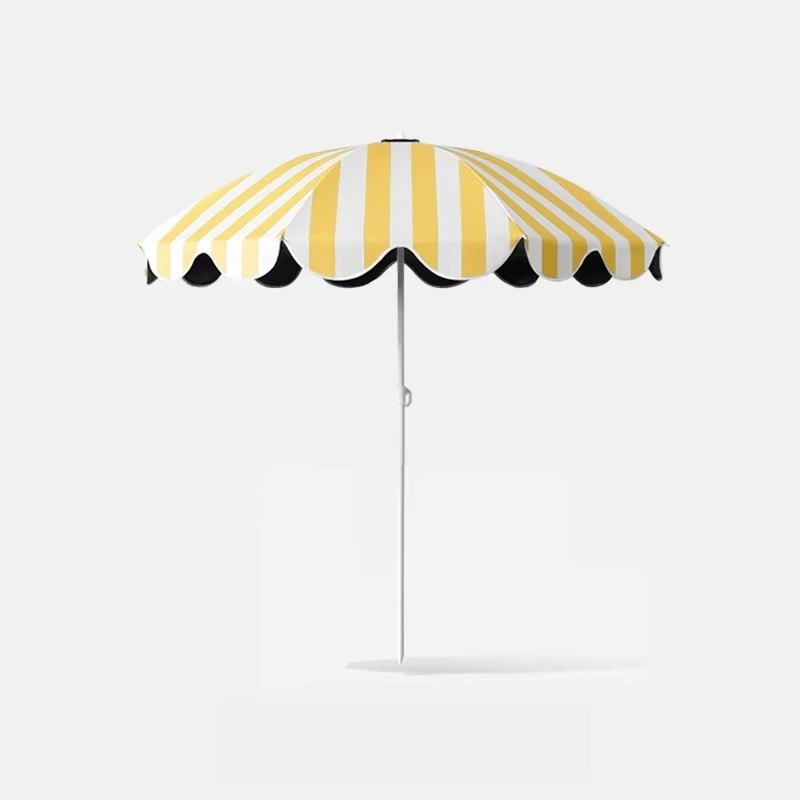 Designer Modern Style Sun Umbrella Big Beach Camping Courtyard Sunshade for Home Stay Stall Advertising