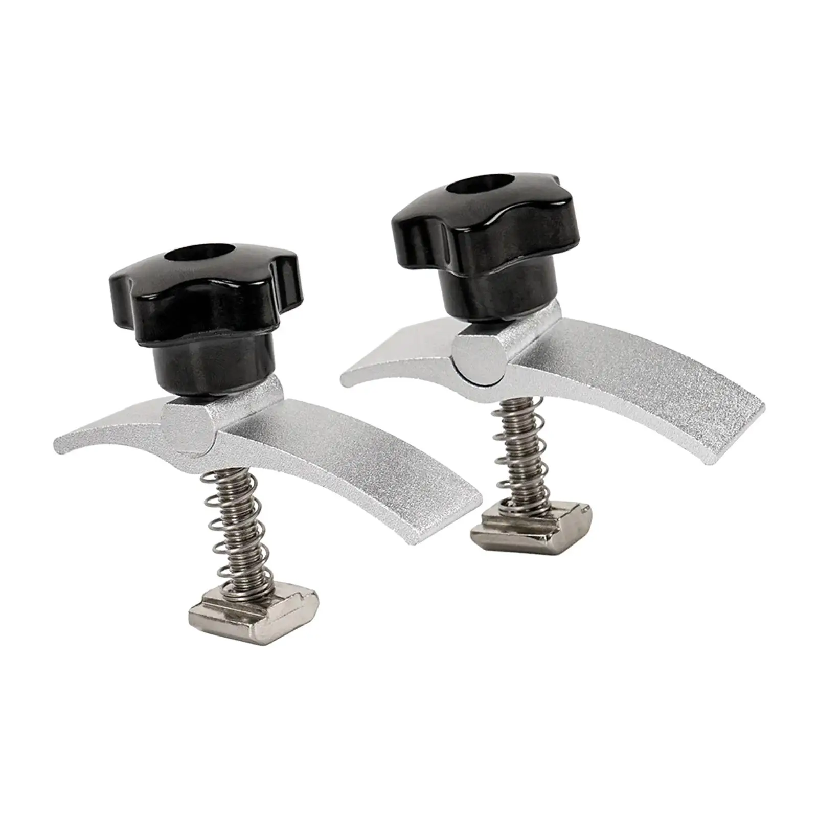 2x T Track Hold Down Clamp Multifunction Aluminum Alloy for Woodworking DIY