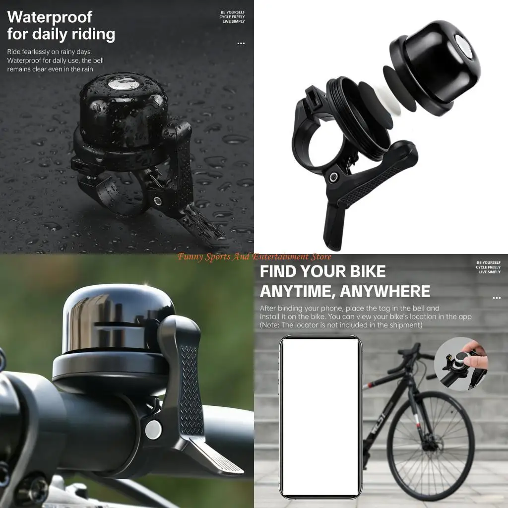 

C4DE Metal Bike Bells Easy Installation Alarm Outdoor Sport Gear