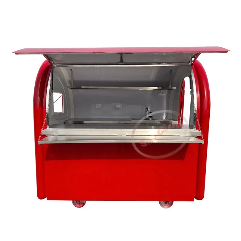 

Charming Food Trailer for Outdoor Catering And Food Festivals with Complete Kitchen Equipment