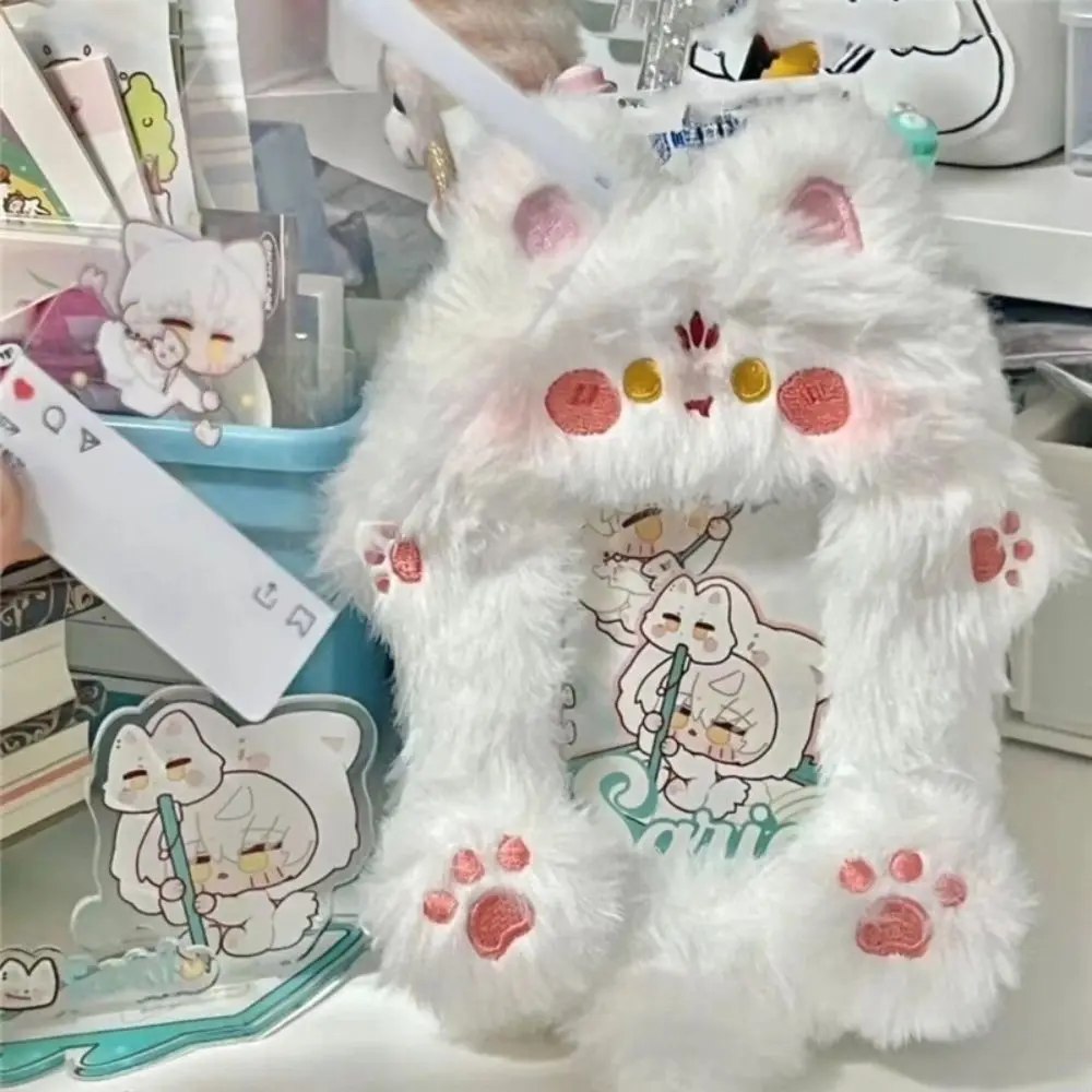 かわいいウサギぬいぐるみキツネフォトカードホルダー漫画アイドル写真表示バスドアカードスリーブクマバッグペンダント