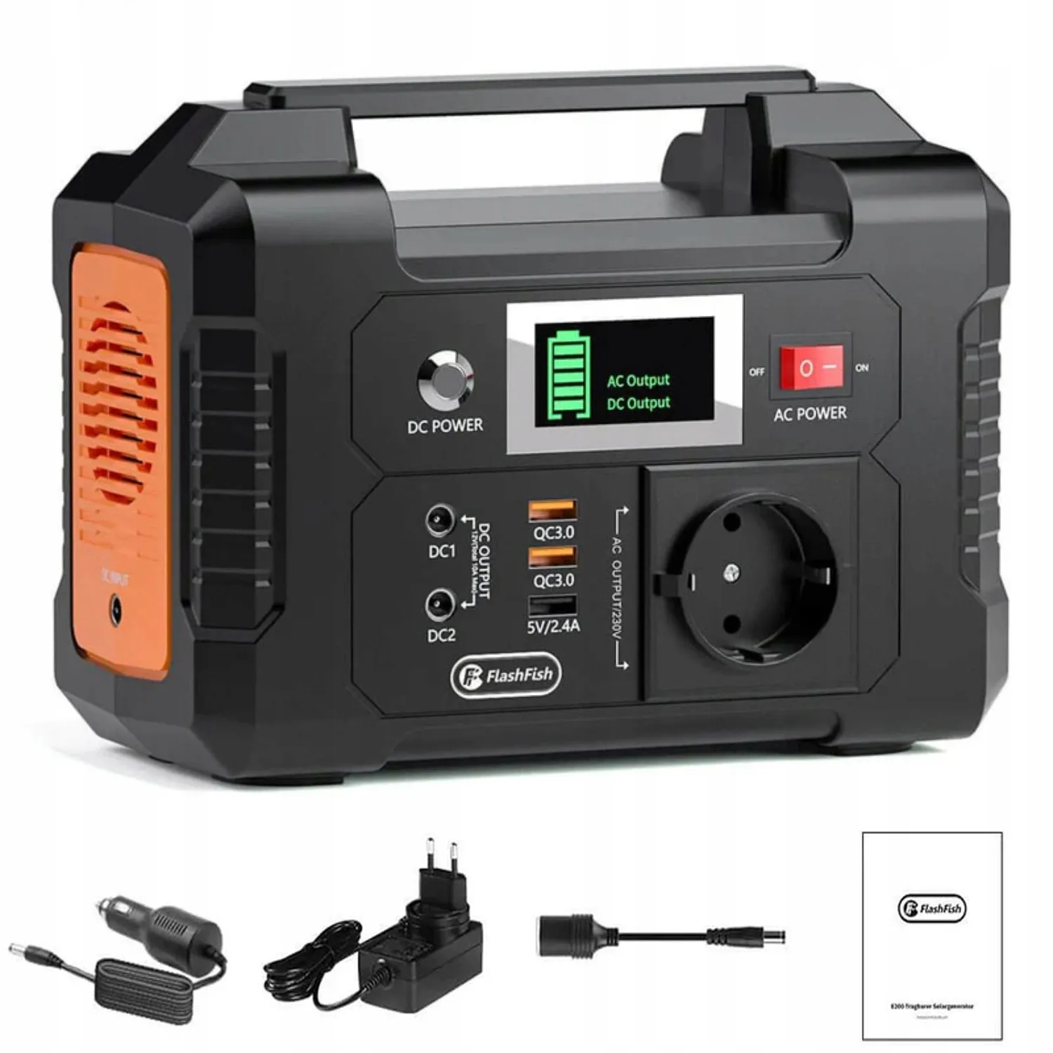 151Wh Tragbare Powerstation 200W 151Wh Solargenerator 250W Spitzenleistung AC 100-240V USB QC3.0 Outdoor Camping Notstromversorgung