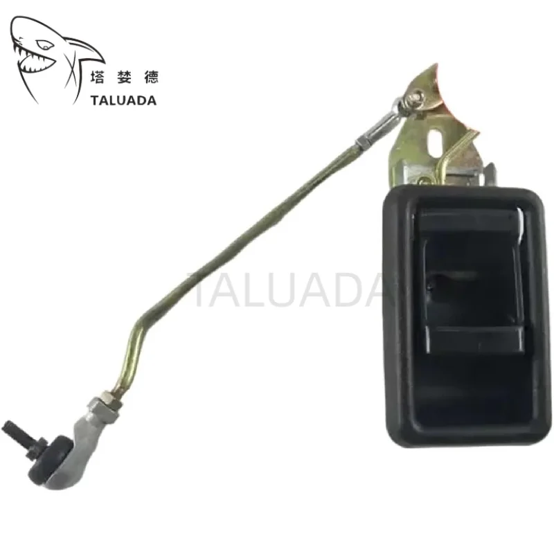 For EX200-5 Cab Door Lock Assembly EX120-5 Inner Handle Outer Handle Lock Block Lock Cylinder Pull line Excavator