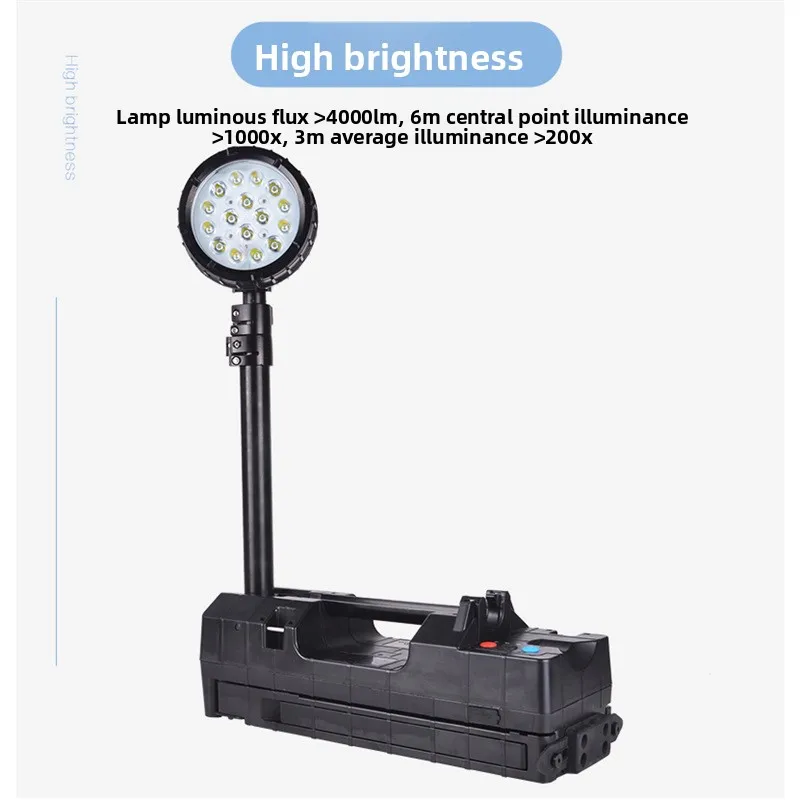 FW6117 explosion-proof mobile working red and blue signal lifting folding bracket 50W