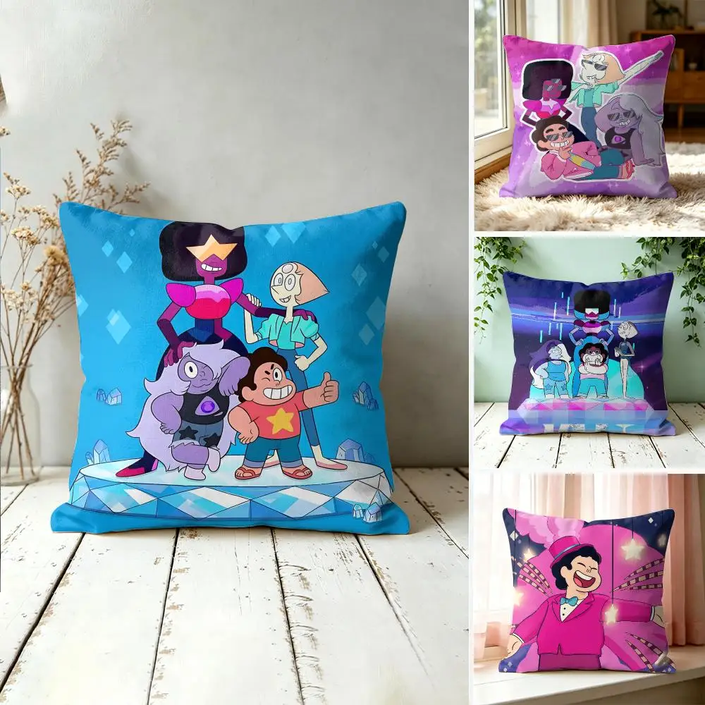 S-Steven Universe Future Cushion Cover Square Decorative Throw Pillow 40x40cm For Sofa Bedroom Living Room Home Decor