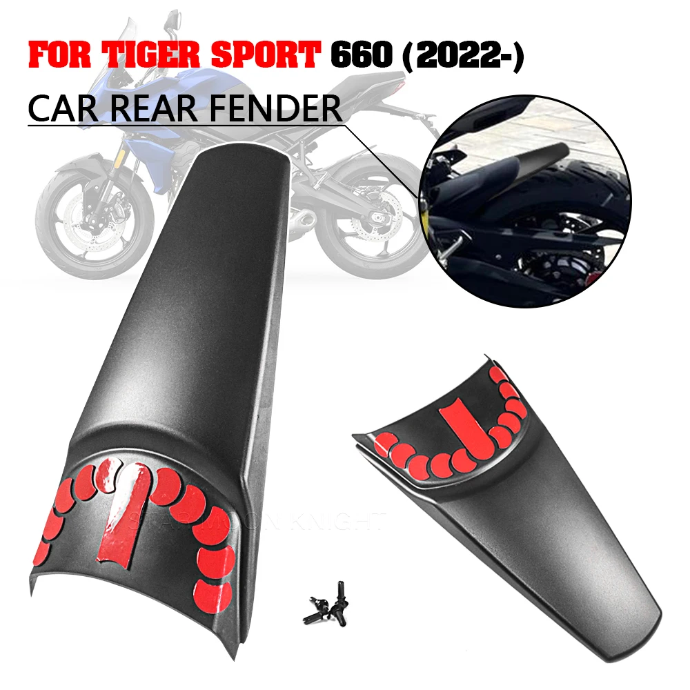 

For Tiger Sport 660 2022 2023 - Motorcycle Accessories Rear Mudguard Fender Extender Hugger Extension Rear Wheel Cover