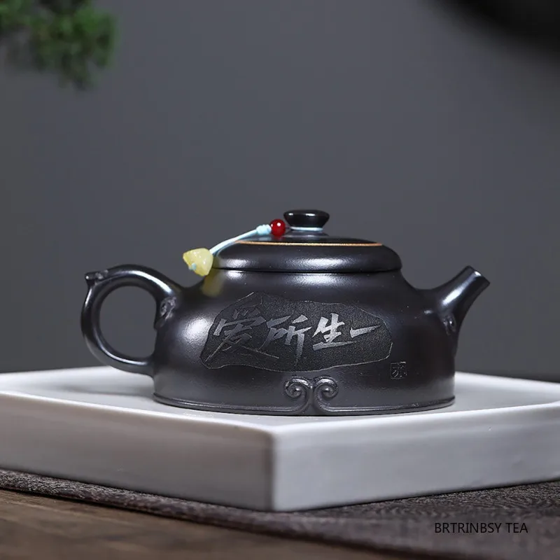 Tradition Yixing Purple Clay Teapot Chinese Household Beauty Tea Pot Chinese Handmade Kettle Raw Ore Zisha Teaware Tea Set 250ml