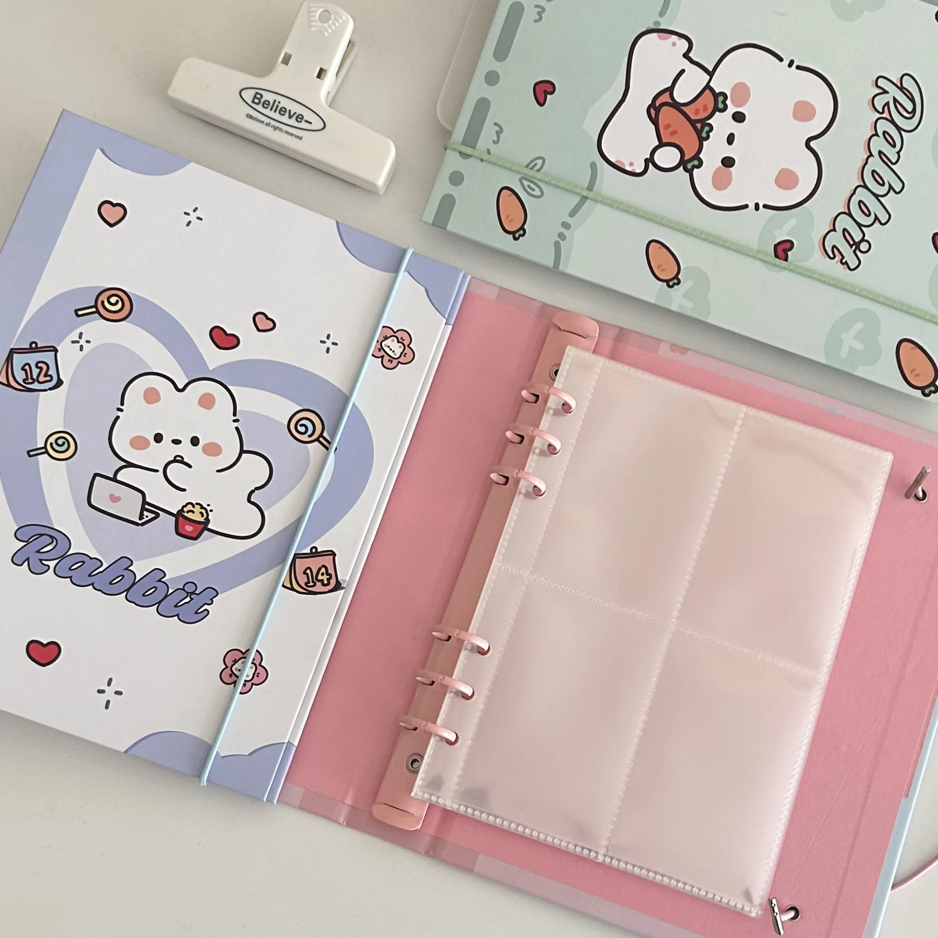 Little Witch Kaka, Dyed Puppy Cartoon A5 Loose Leaf Album, Star Chasing Hard Shell Card Book, Storage Book