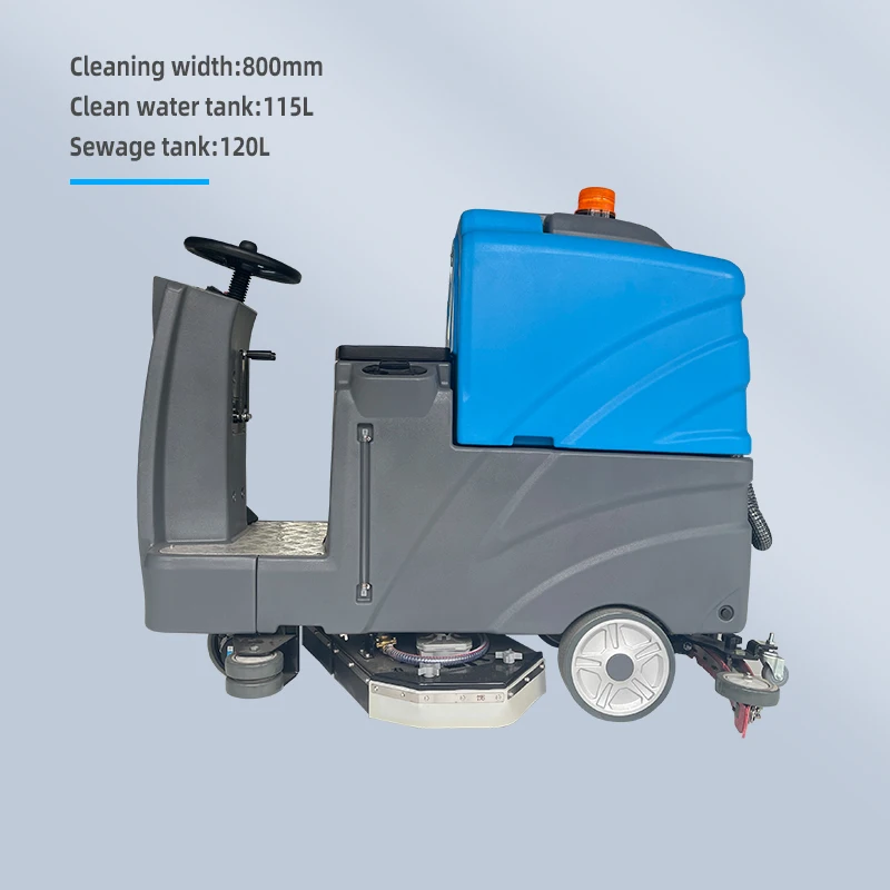 Professional Heavy Duty Floor Scrubber Machine & Cleaner  for Epoxy Tile Cement Floors | Industrial Scrubbing Machine