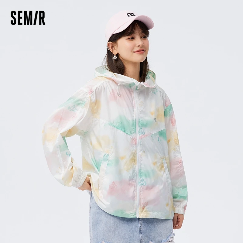 SEMIR-Veste à Capuche en Maille pour Femme, Manteau de Protection Solaire, Été 2024