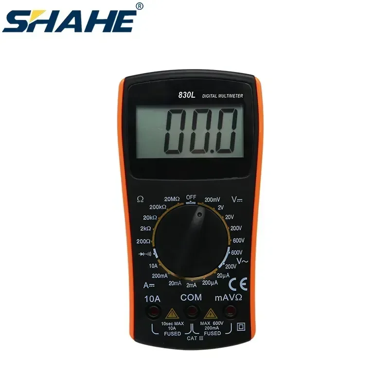 VC830L Digital Multimeter 2000 Counts AC DC Voltage Tester Voltage Ammeter Current Meter Manual Range Multimeter Digital