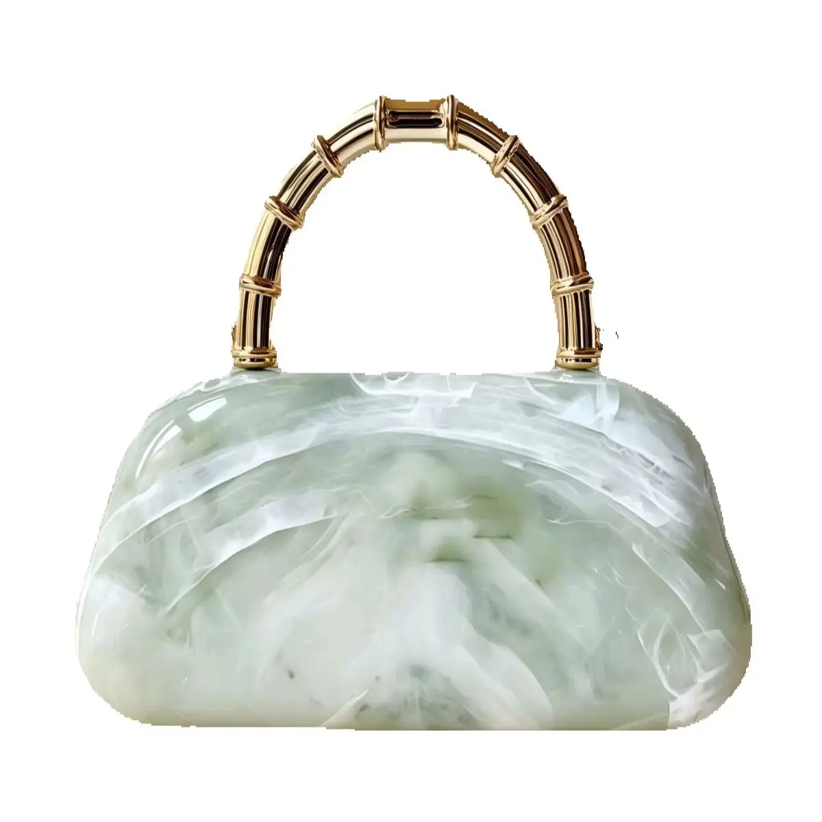CHIC Handmade Stylish Acrylic Marble Pattern Pillow Bags Women Handbags Elegant Party Fashion Lady Clutches Phone Cosmetic Cases
