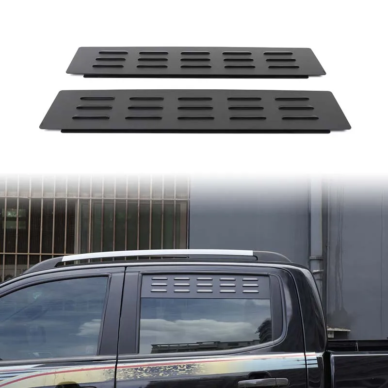 

For Ford Ranger rear ventilation shutters Car rear ventilation hole exhaust hole accessories Aluminum alloy Black 2015-2022
