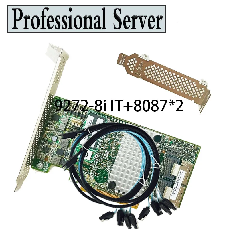 

LSI 9272-8I 8-портовый 6 Гбит/с PCI-e IT-режим FW:P20 S2308 9207-8 I + 2 * SFF8087 SATA