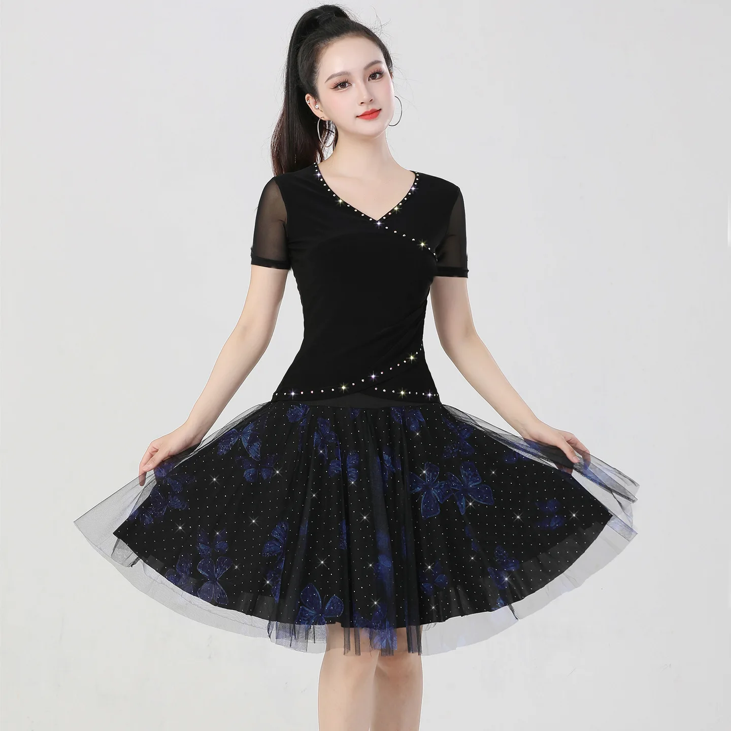 square-dance-outfit-new-style-half-skirt-performance-costume-set-gitano-three-step-stamp-social-dance-national-standard-danci
