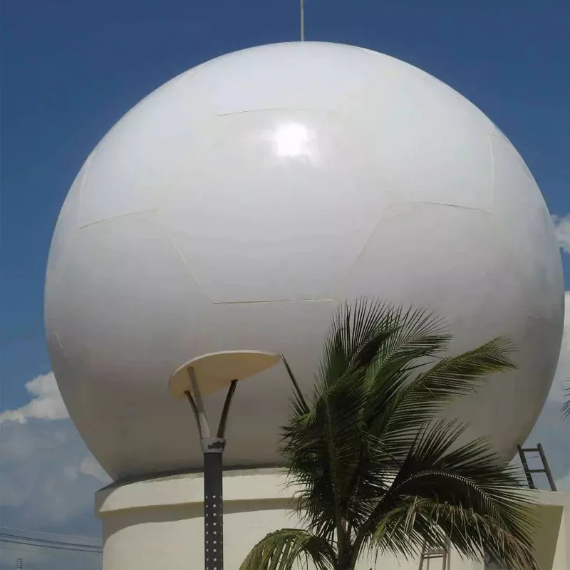 Customized outdoor FRP spherical beautification antenna cover, communication base station navigation antenna shell