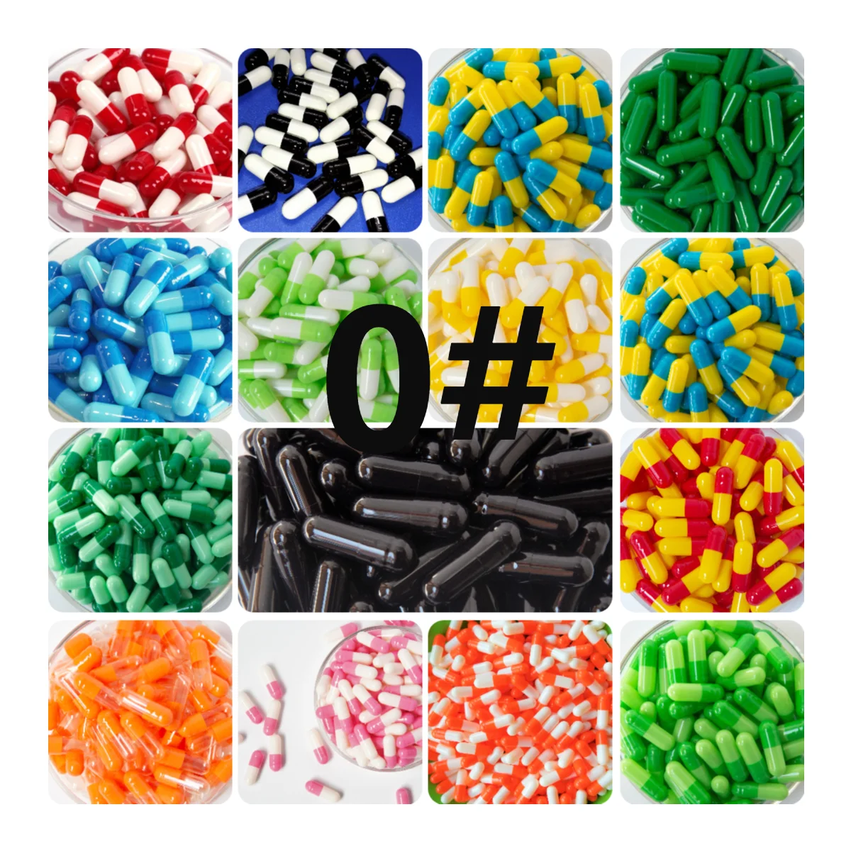 0# 10,000pcs !All Kinds Of  Colored Empty Capsules,gelatin empty capsules size 0 (joined or seperated capsules available! )