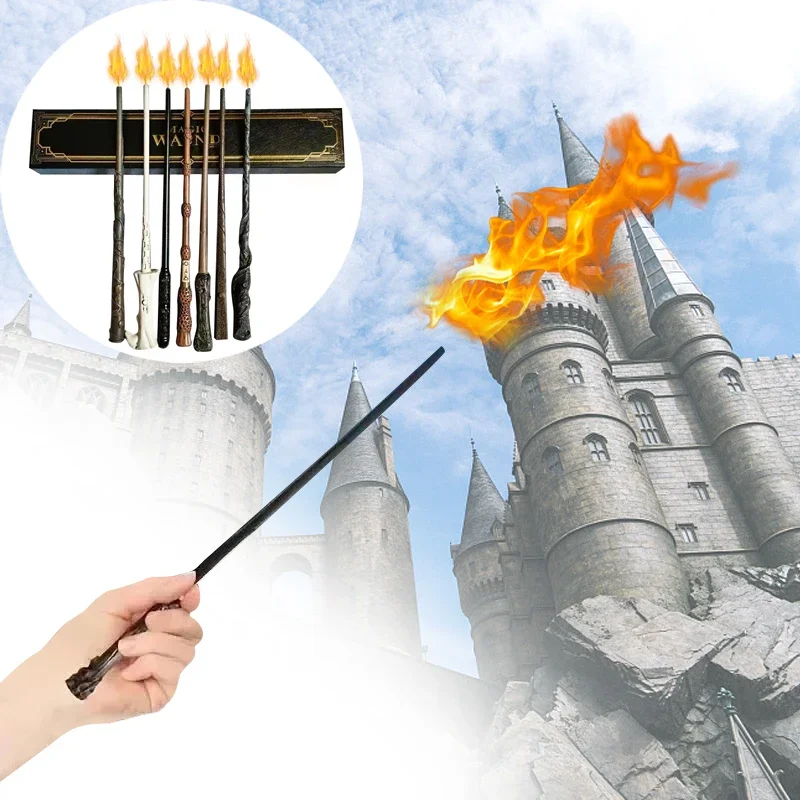 

Upgraded Version Fire-breathing Magic Wands Range of Magic Stage Props Glow Magic Wand Halloween Christmas Cosplay Gifts Toys