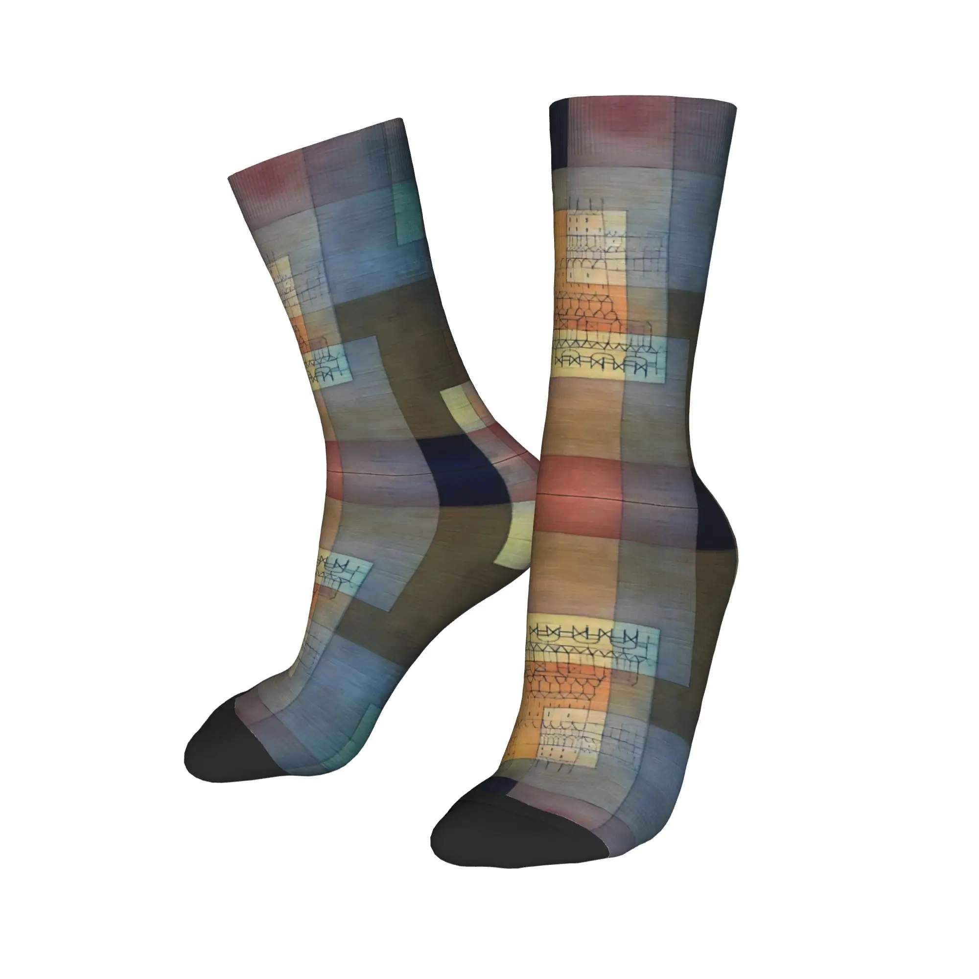 Cool Paul Klee The Hour Before One Night  Sports Socks  Polyester Middle Tube Socks for Women Men Sweat Absorbing