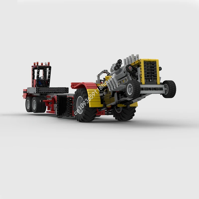 1062 Uds. MOC RC Extractor de potencia Tractor modelo bloques de construcción técnica montaje creativo juguetes educativos de ladrillos regalos