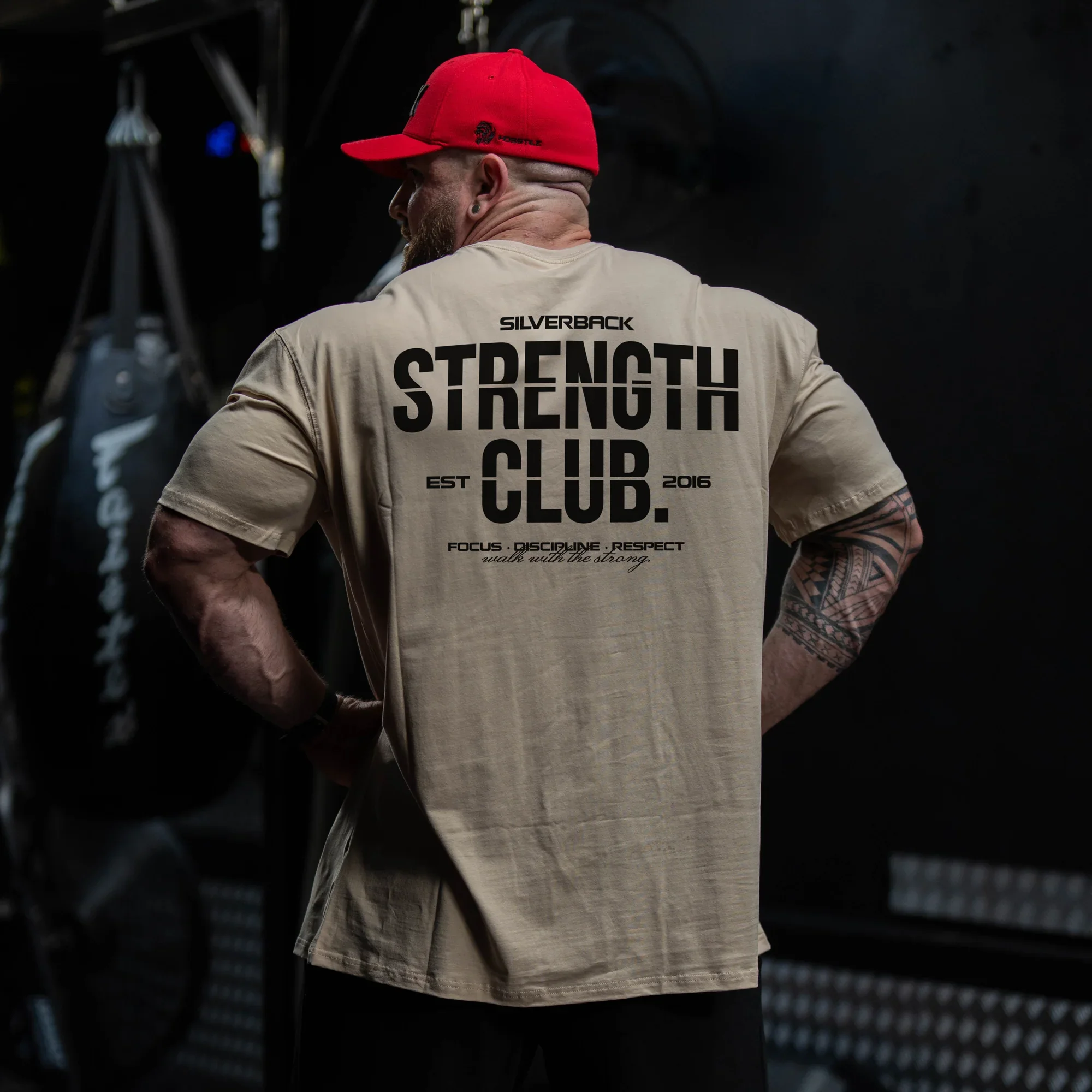 Men's Cotton Short Sleeve T-Shirt Bodybuilding Club Round Neck Gym Running Sport Shirts Heavyweight Training Exercise Tops Tee