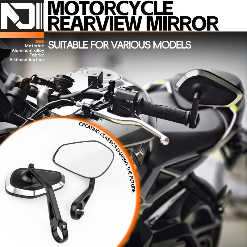 Motorcycle Handlebar Rearview Side Mirrors Rear View Mirrors Kit For Street Triple S 765 765RS 765R Bobber T120 Daytona 660 675