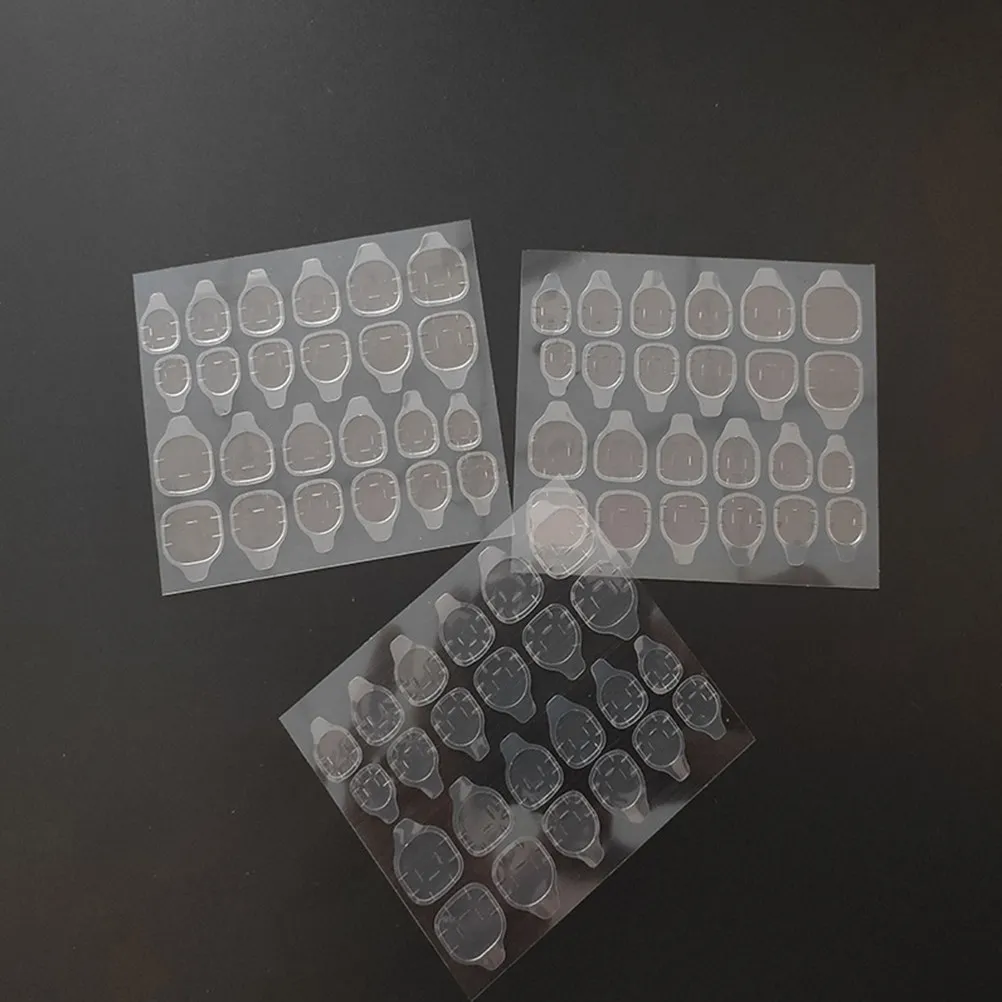

50 шт. прозрачных двусторонних клейких наклеек для ногтей, легко наносятся и снимаются, водонепроницаемые, устойчивые к поту, принадлежности для маникюра