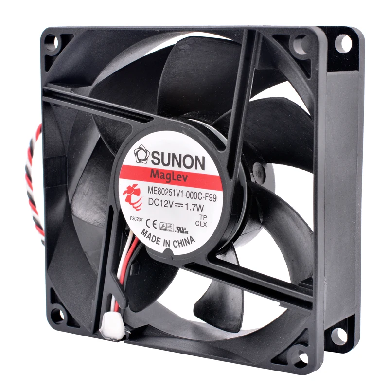 

ME80251V1-000C-F99 8cm 80mm fan 80x80x25mm DC12V 1.7W 3 lines projector case cooling fan