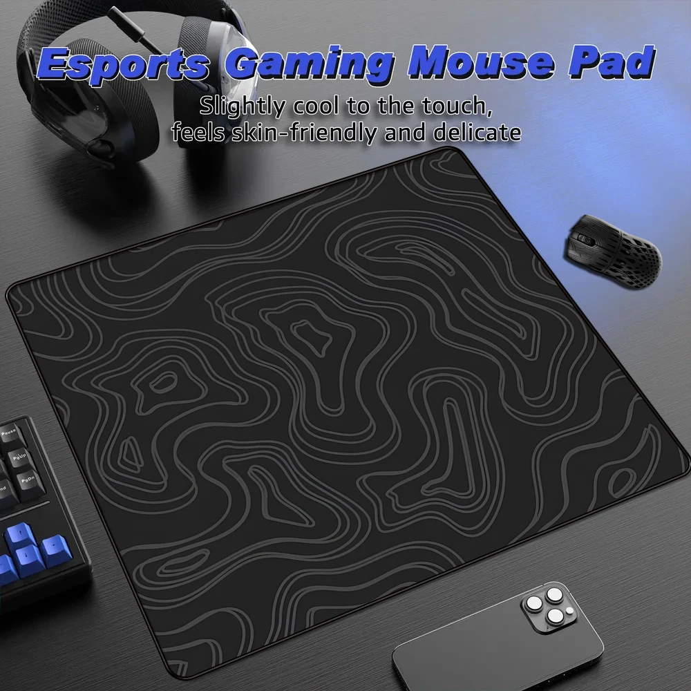 

Художественные абстрактные линии, резиновый коврик для мыши, водонепроницаемая поверхность, игровой коврик для киберспорта, высокоэластичный нескользящий коврик для игровой мыши