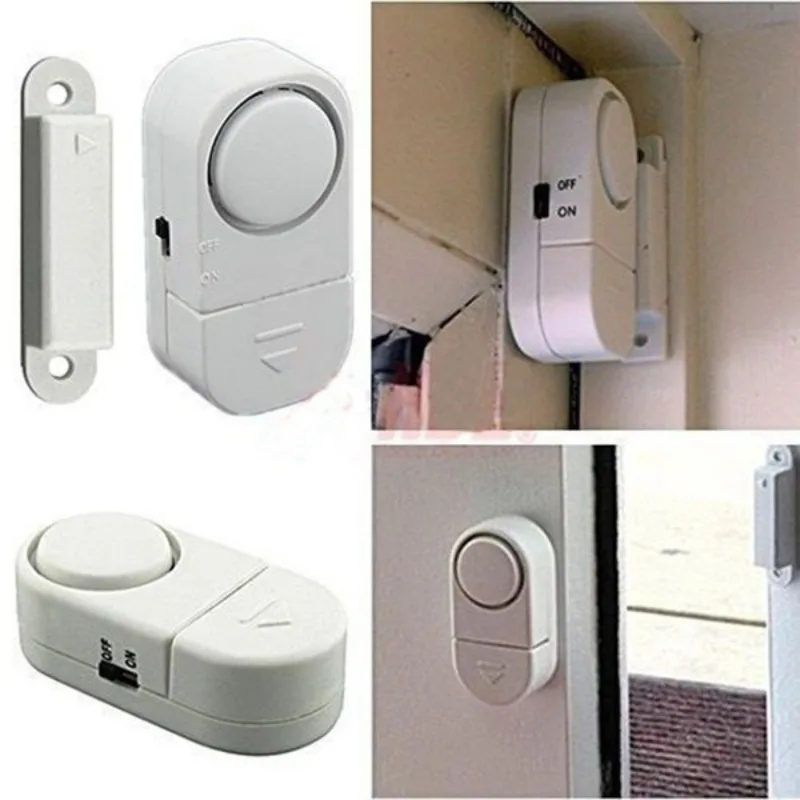 Wireless Home Security Alarm System, porta assaltante alarme, sensor magnético, janela