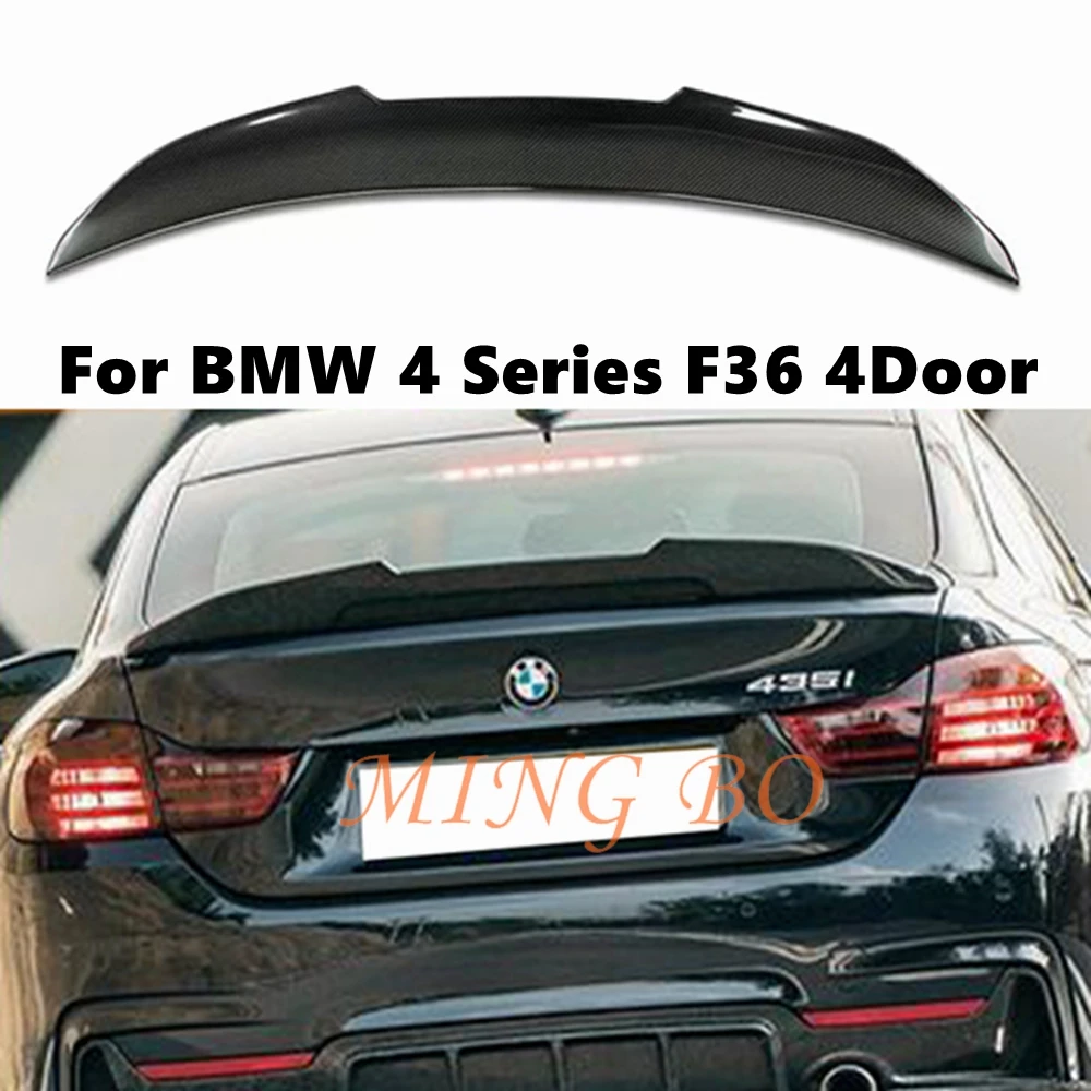 

For BMW 4 Series F36 4Door Cran PSM Style Carbon Fiber Rear Spoiler Trunk Wing 2014-2019 FRP Forged Carbon