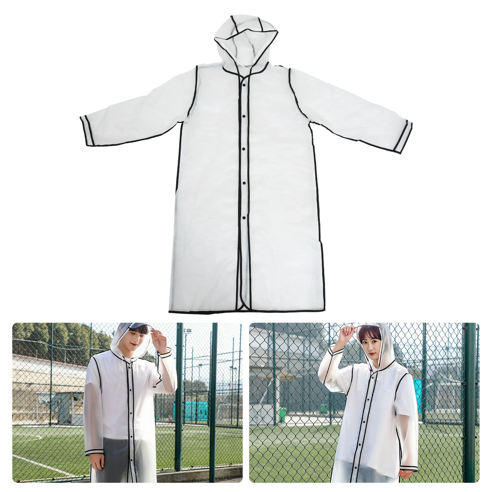 

Long Raincoat Transparent Women Coats for Waterproof Women's Raincoats Backpack Hiking Jacket