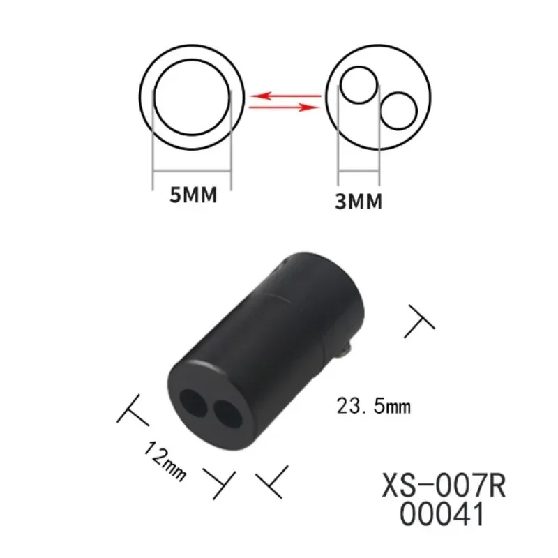 1 SZTUK HiFi Audio Aluminiowa wtyczka bananowa RCA Kabel Rozdzielacz przewodów Y Pant Boot Line Adapter Sleeve