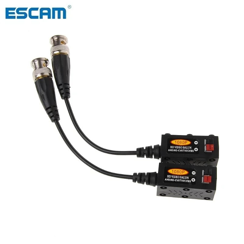 ESCAM 1 Pair 1CH Passive UTP CCTV Video Balun Transceiver For HDCVI HDTVI AHD CVBS Camera