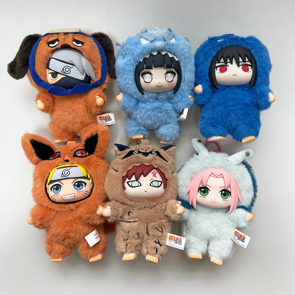 

Toptoy Naruto Shippuden Beast Party Series Виниловая фигурка с плюшевой текстурой слепая коробка Chibi Kakashi Sasuke Коллекционная