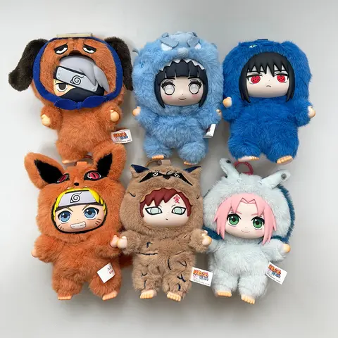 Toptoy Naruto Shippuden Beast Party Series Vinyl Figure Plush-Like Texture Blind Box Chibi Kakashi Sasuke Collectible
